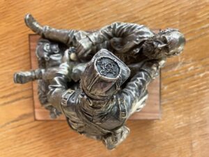 Ron Tunison "Friend to Friend" Civil War Gettysburg Masonic Sculpture Pewter LTD