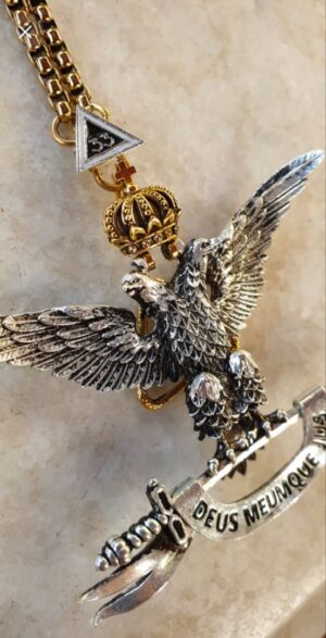Masonic Collar Jewell - Inspector General of the 33rd Degree for the Anchient and Accepted Scotish Rite (Pointing Up)