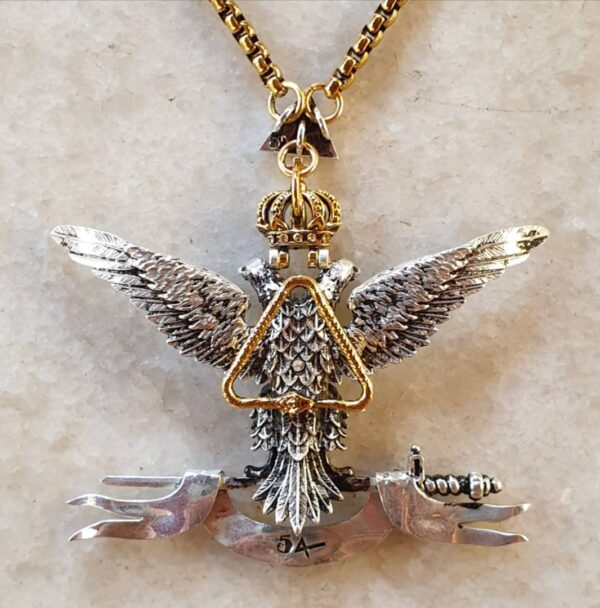 Masonic Collar Jewell - Inspector General of the 33rd Degree for the Anchient and Accepted Scotish Rite (Pointing Up)