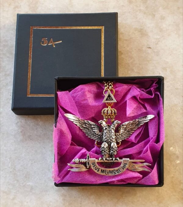 Masonic Collar Jewell - Inspector General of the 33rd Degree for the Anchient and Accepted Scotish Rite (Pointing Up)