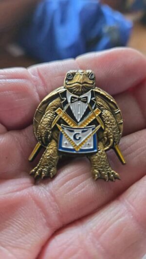 Square campass turtle pins
