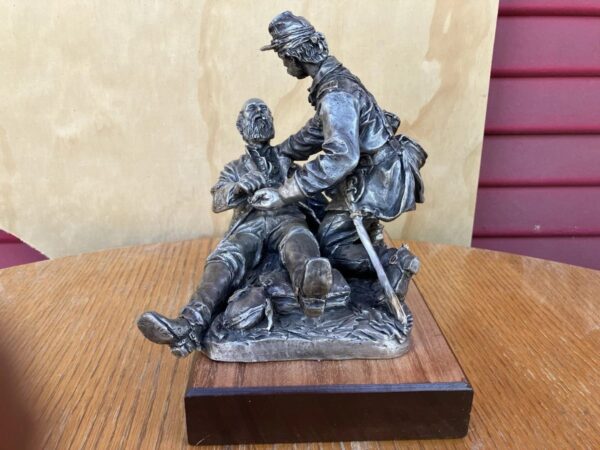 Ron Tunison "Friend to Friend" Civil War Gettysburg Masonic Sculpture Pewter LTD
