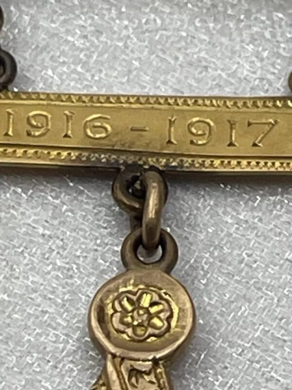 Antique Masonic Past Masters Pin 1916 1917 Dewitt Nebraska Lodge 111 Masons