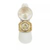 Solid 18K Yellow Gold Freemason Ring Masonic Double Headed Eagle, Size 5 -15