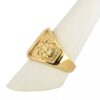 Solid 18K Yellow Gold Freemason Ring Masonic Double Headed Eagle, Size 5 -15