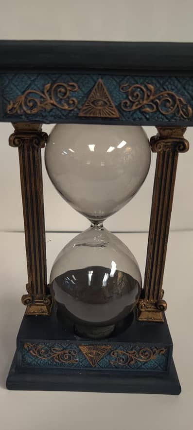 Unique Art Hand Carved Masonic Sand timer Home Decoration