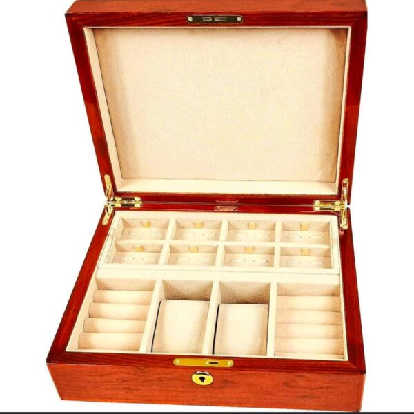 Hillwood Rosewood Masonic Gents Valet Box with Lock.