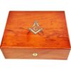 Hillwood Rosewood Masonic Gents Valet Box with Lock.