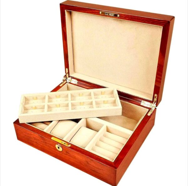 Hillwood Rosewood Masonic Gents Valet Box with Lock.