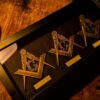 Masonic Square & campass Shadow Box