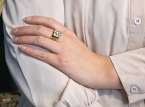 Men's Masonic Vintage Diamond Ring, Two Tone Masonic ...