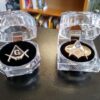 Limited Edition Sterling Silver Star Trek Freemason Badge in Crystal-Clear Display Case - 2" Emblem