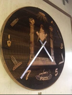 Mason Clock Negative cut