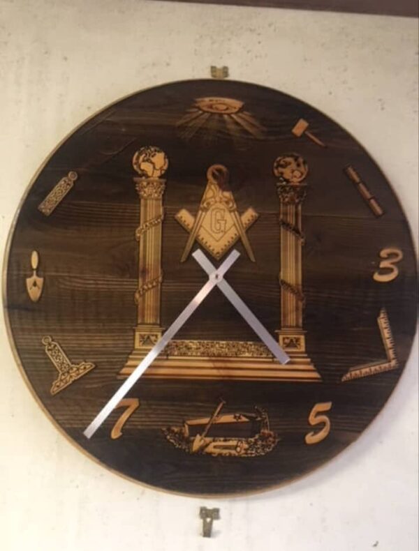 Mason Clock Negative cut