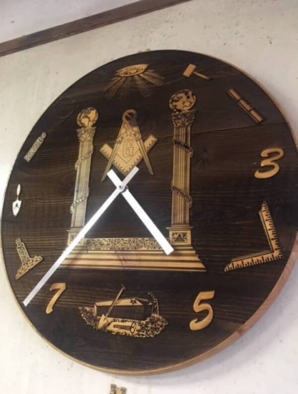 Mason Clock Negative cut