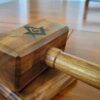 Masonic Gavel with Sounding Block - Solid Walnut - Hand Made