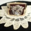 Antique 10K Gold Shriner 32nd degree Masonic diamond cluster 10.5 RING Sword 13g