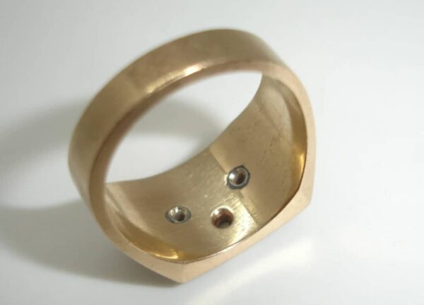 Antique 10K Gold Shriner 32nd degree Masonic diamond cluster 10.5 RING Sword 13g