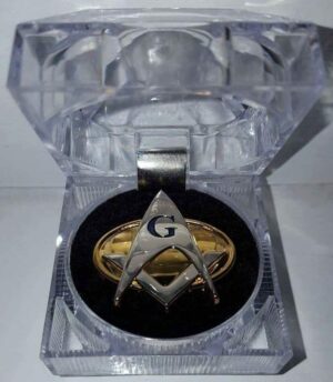 Limited Edition Sterling Silver Star Trek Freemason Badge in Crystal-Clear Display Case - 2" Emblem