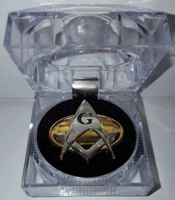 Limited Edition Sterling Silver Star Trek Freemason Badge in Crystal-Clear Display Case - 2" Emblem