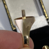 Superb heavy 9ct gold masonic freemason enamel swivel flip ring.