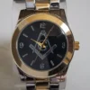 MEN'S GOLD FINISH STRETCH BAND MASON BLACK DIAL FASHION DRESSY CASUAL WATCH